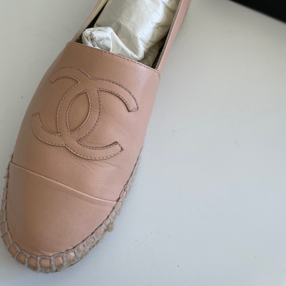 Chanel Espadrilles Lambskin Nude Color - Size 40 - Picture 13 of 13